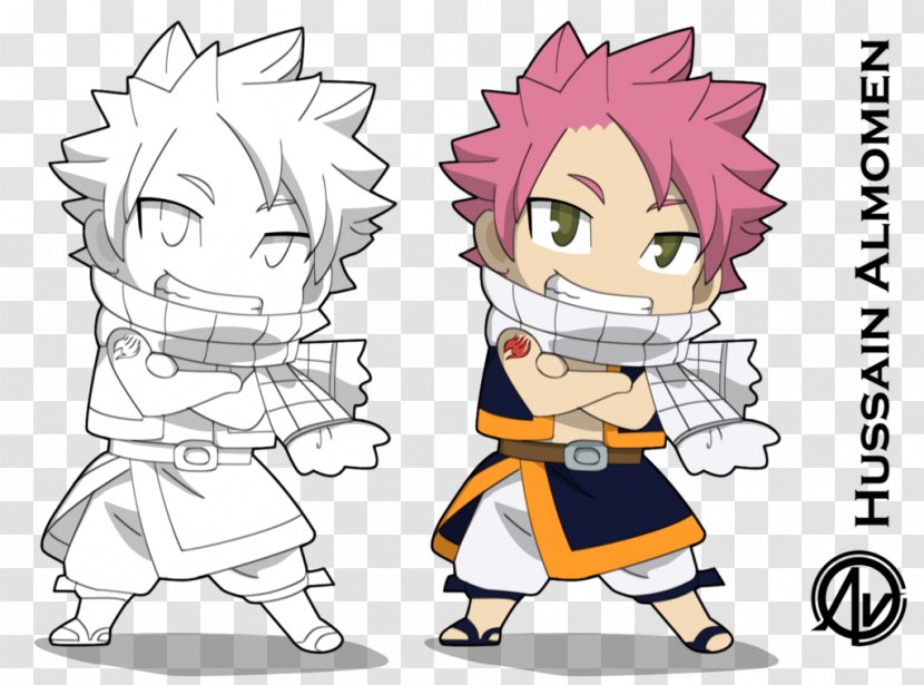 Natsu Dragneel Fairy Tail Chibiusa Drawing - Heart Transparent PNG
