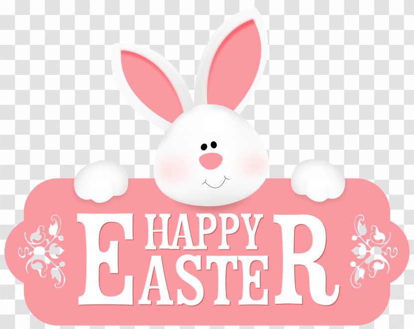Easter Bunny Clip Art - Basket - Happy With Clipart Image Transparent PNG