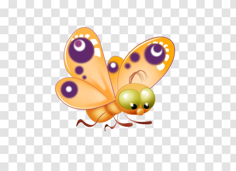 Butterfly Cartoon Clip Art - Membrane Winged Insect - Cute Transparent PNG