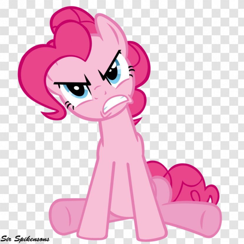 Pinkie Pie Rainbow Dash Twilight Sparkle Pony - Flower - Fierce Expression Transparent PNG