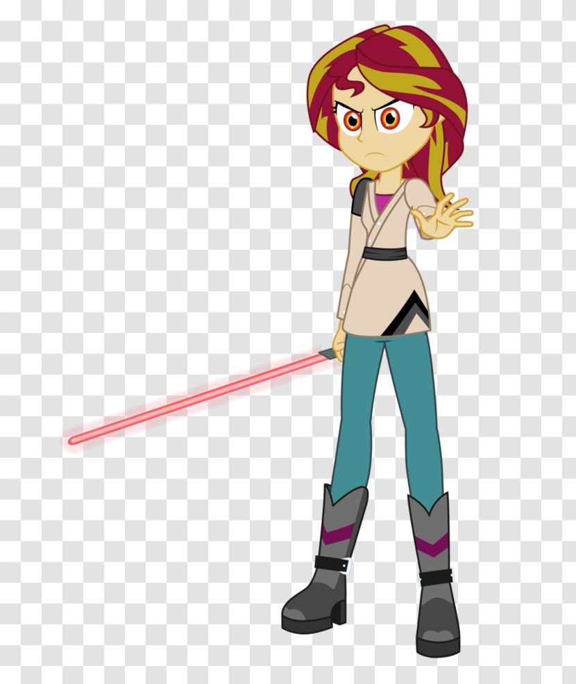 Sunset Shimmer Twilight Sparkle Lightsaber My Little Pony: Equestria Girls Star Wars - Droid - Cartoon Transparent PNG