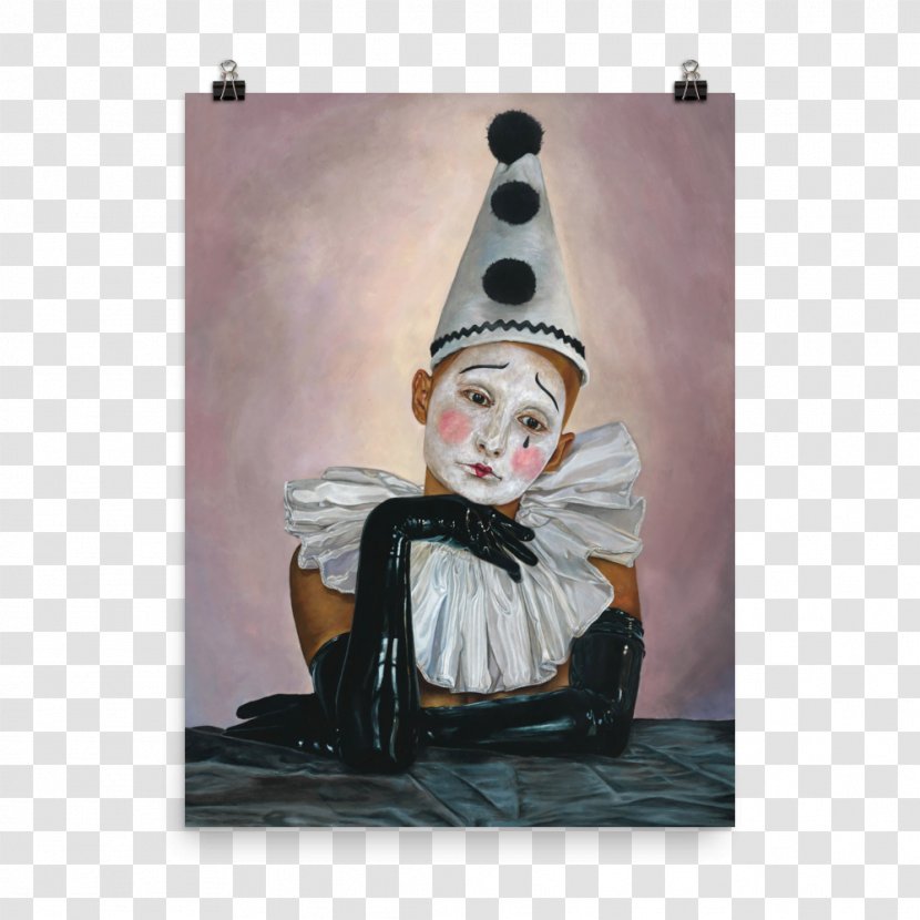 Paper Painting Acrylic Paint Art Printing - Wood - Sad Clown Transparent PNG