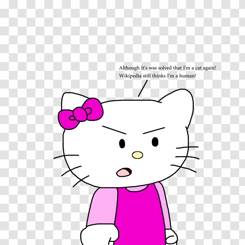 Hello Kitty Wikipedia Drawing Cat - Cartoon Transparent PNG