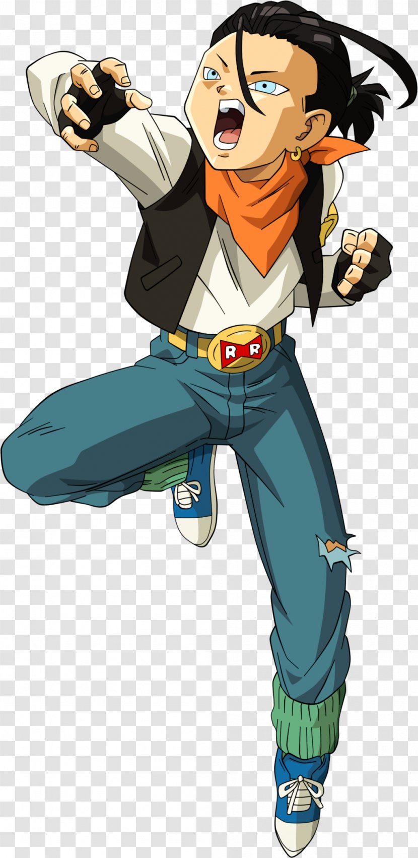 Dragon Ball Heroes Android 17 YouTube Character - Watercolor - Youtube Transparent PNG