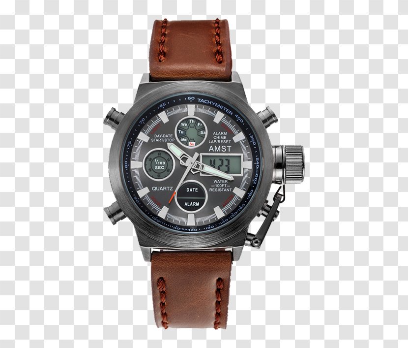 Quartz Clock Military Watch Amazon.com Leather Transparent PNG