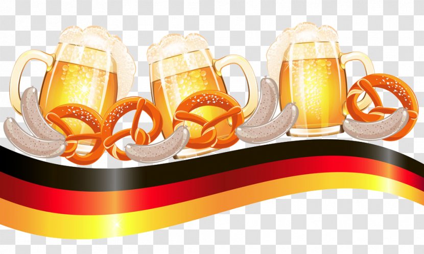 Beer Flag Of Germany Illustration - Food - German Sausage And Bread Mug Transparent PNG