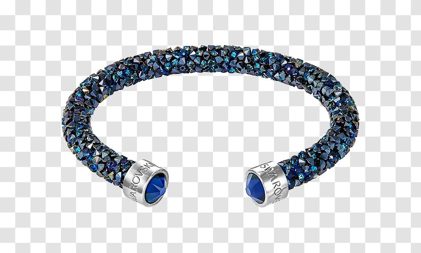 Earring Swarovski AG Bracelet Jewellery Crystal - Gold - Blue Jewelry Transparent PNG