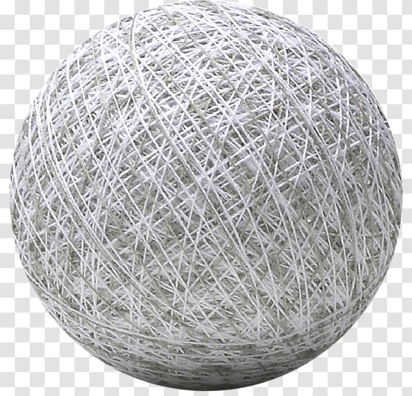 Cotton Balls Rope Twine Thread - Wool - White Marble Transparent PNG