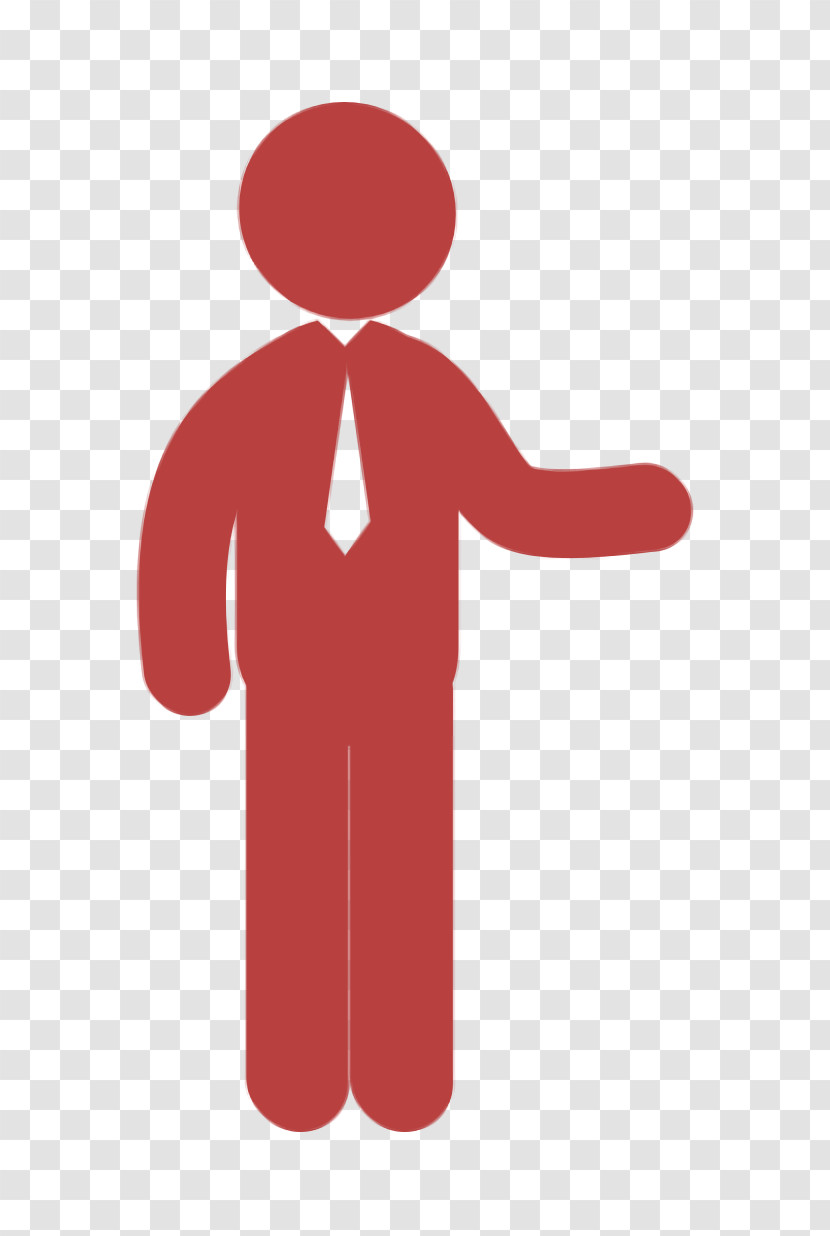 Business Man Pointing To His Left Icon Man Icon Human Pictos Icon Transparent PNG