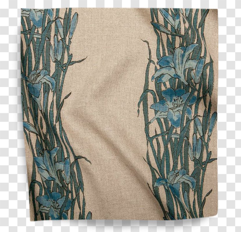 Tree Turquoise - Aqua - Textile Fabric Transparent PNG