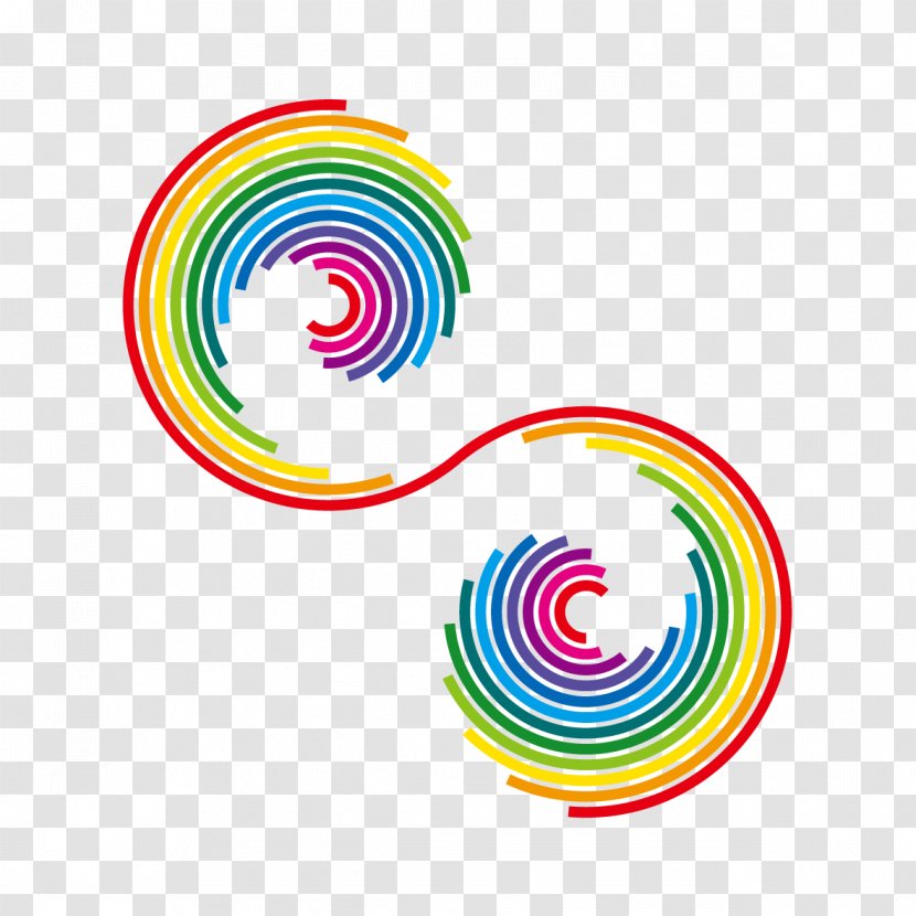 Circle Color Clip Art - Colored Lines Transparent PNG