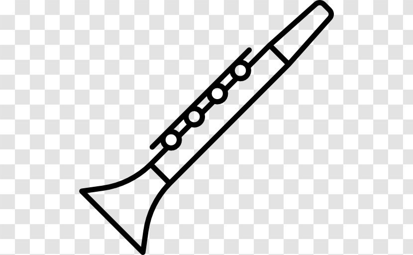 Musical Instruments Drawing - Flower - Clarinet Transparent PNG