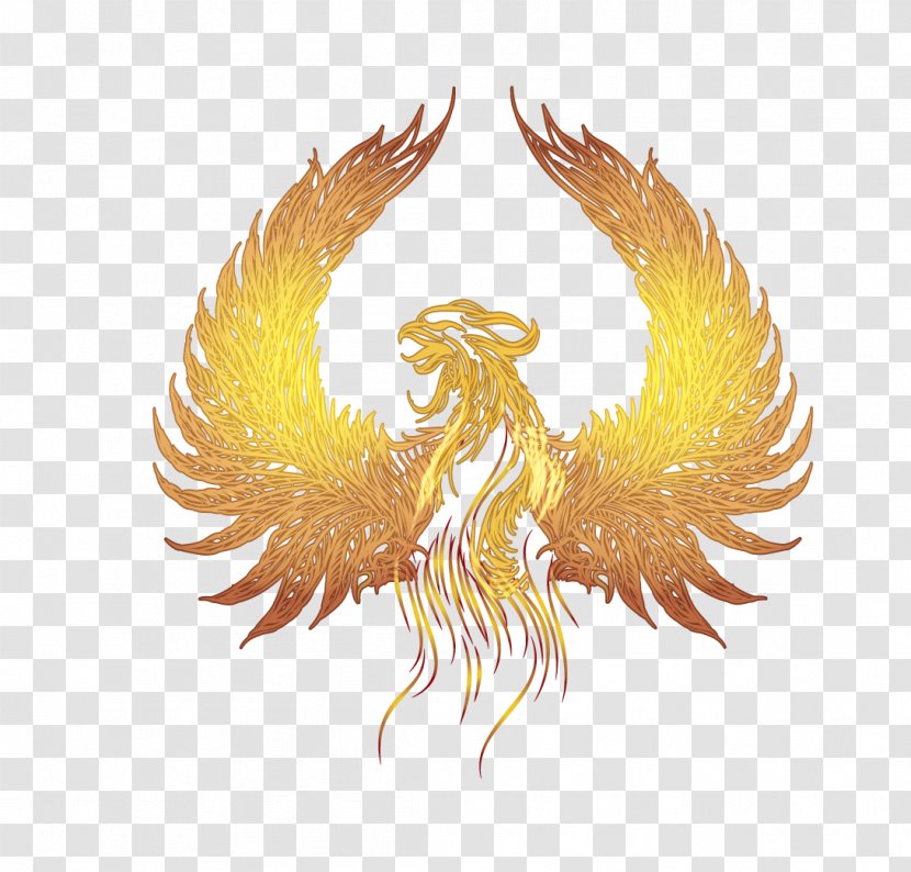 Fenghuang Google Images - Gold - Vector Golden Wings Of The Phoenix Transparent PNG
