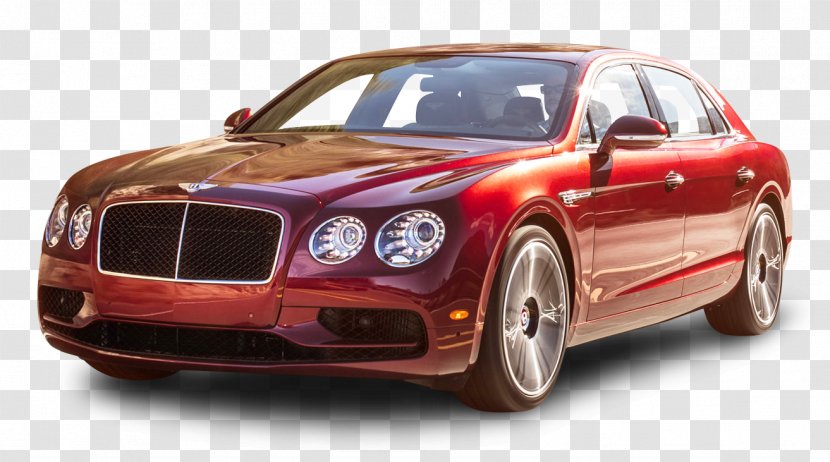 2017 Bentley Flying Spur V8 S W12 Car Continental GT - Hood - Cherry Red Transparent PNG