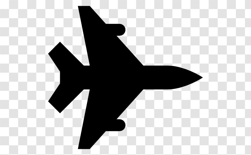 Airplane Aircraft General Dynamics F-16 Fighting Falcon Clip Art - Silhouette Transparent PNG