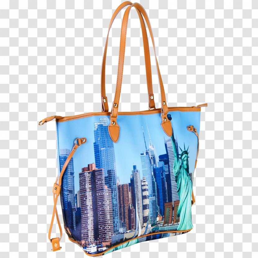 Statue Of Liberty Tote Bag Handbag Leather - Pocket Transparent PNG
