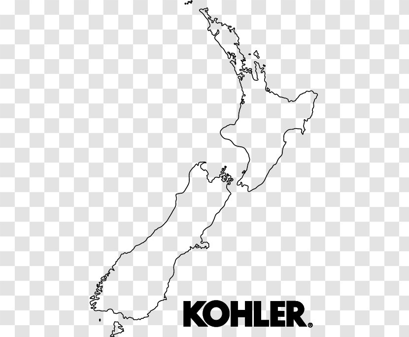 New Zealand World Map Pacific Geoduck Geography - Black And White Transparent PNG