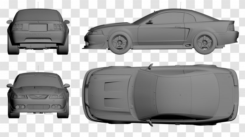 2003 Ford Mustang 2000 2016 SVT Cobra Car - Vehicle Door - Blueprint Transparent PNG