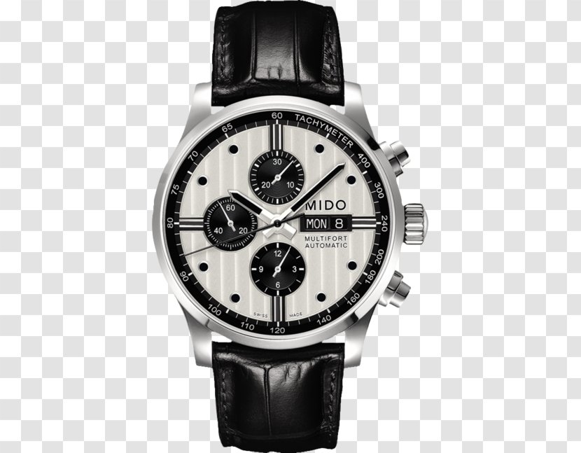 Mido Automatic Watch Chronograph Analog Transparent PNG