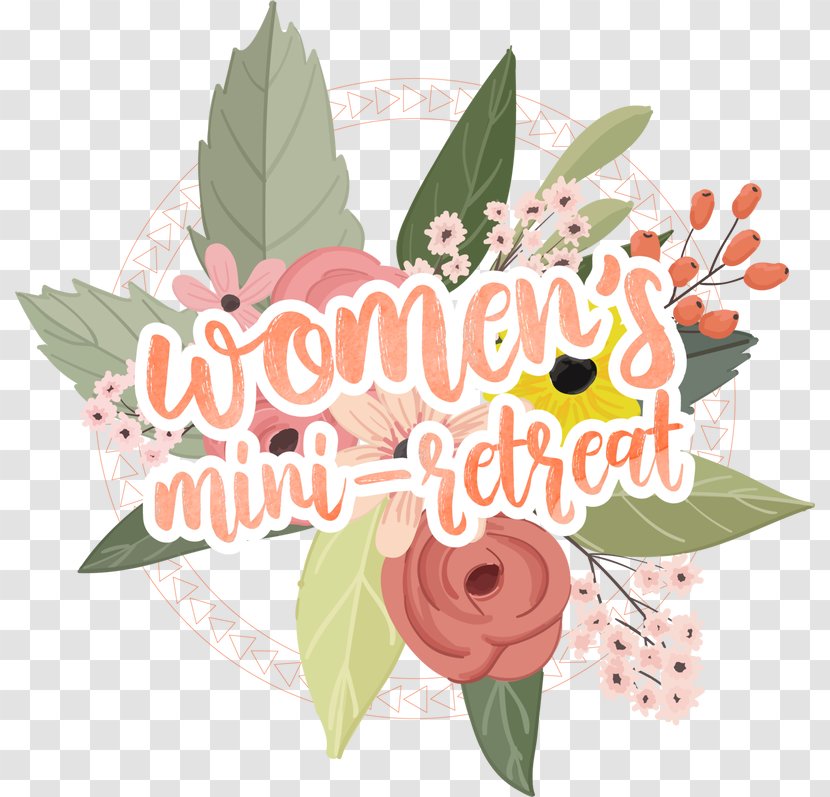 Pink Flowers Background - Logo - Wildflower Bouquet Transparent PNG