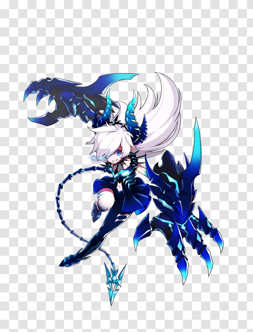 Elsword HIGH! Demon Character Devil - Silhouette Transparent PNG