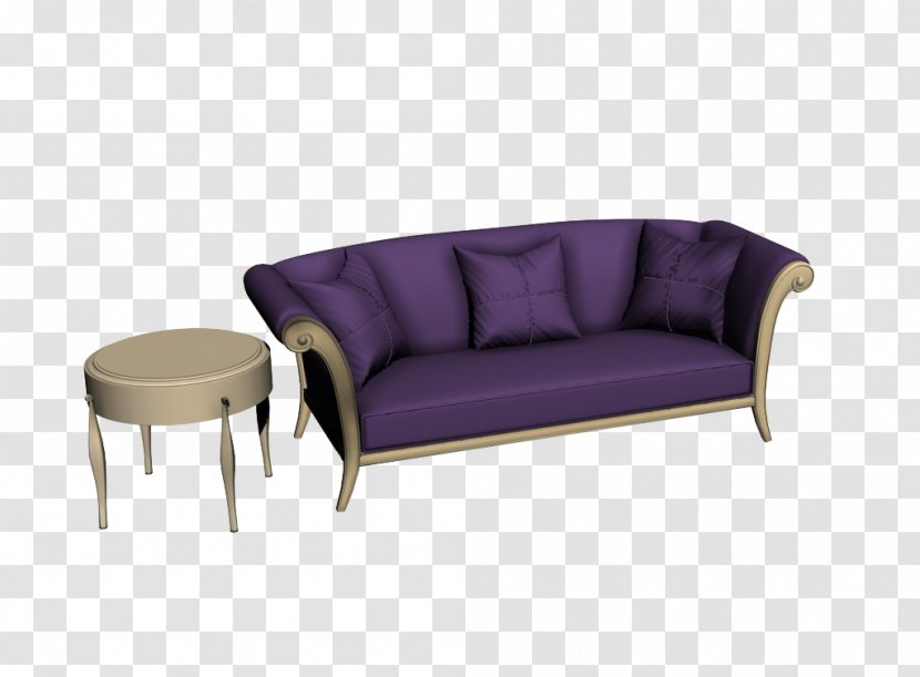 Sofa Bed Purple Couch Loveseat - Studio - Continental Simple Transparent PNG
