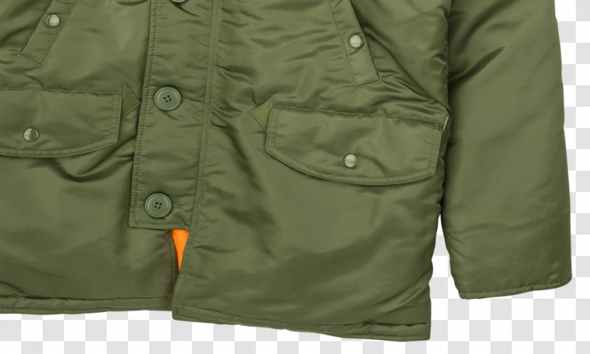 Parka Jacket Hood Lining Supreme - Button - Combat Green With Transparent PNG