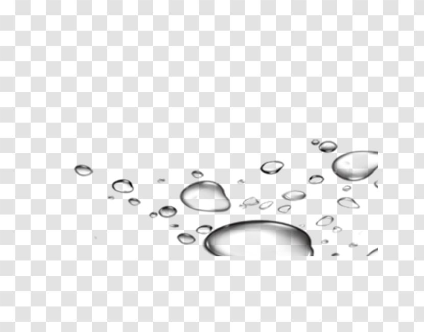 Black And White Water Drop - A Droplet Of Droplets Transparent PNG
