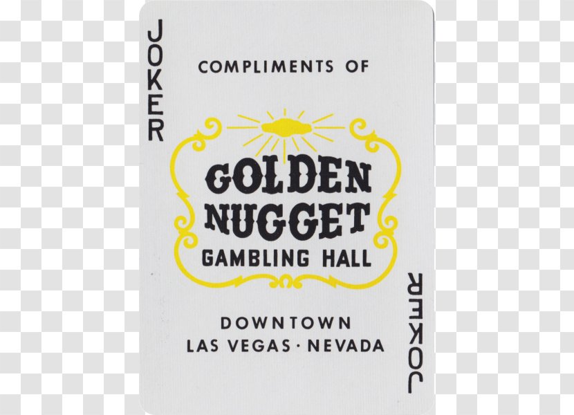 Golden Nugget Las Vegas United States Playing Card Company Joker - Gambling Transparent PNG