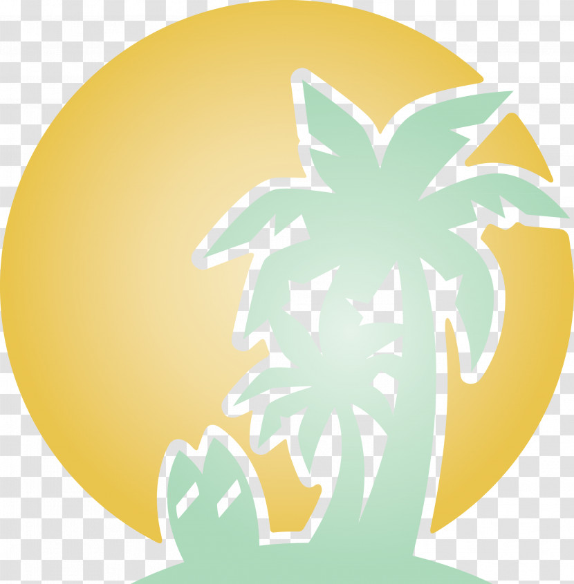 Palm Tree Beach Tropical Transparent PNG