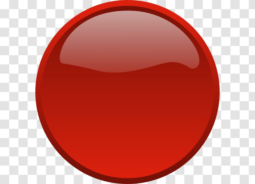 Button Red Clip Art - Oval Transparent PNG