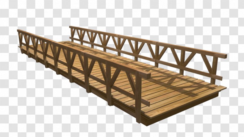 Timber Bridge Wood Simple Suspension Truss - Wooden Transparent PNG