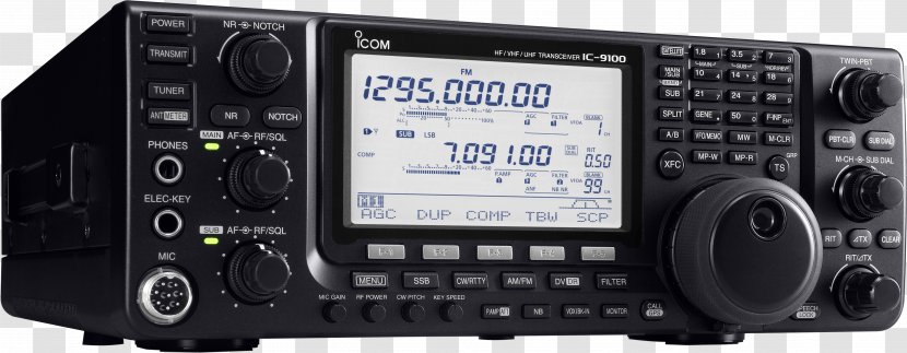 Radio Receiver Transceiver Icom Incorporated Shortwave Radiation Very High Frequency - Audio Transparent PNG