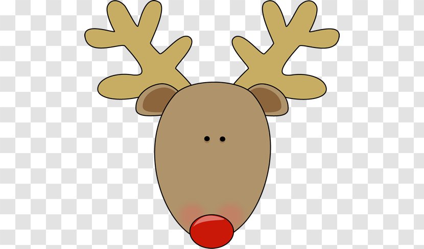 Rudolph Santa Clauss Reindeer Clip Art - Image Transparent PNG