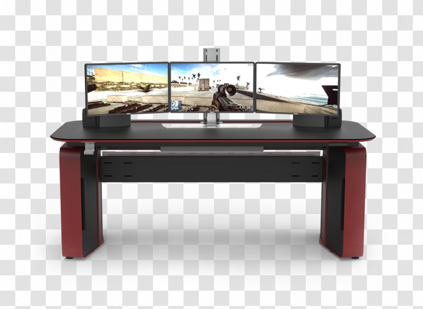 Computer Desk Table Gaming Gamer - Chair - Quietly Transparent PNG