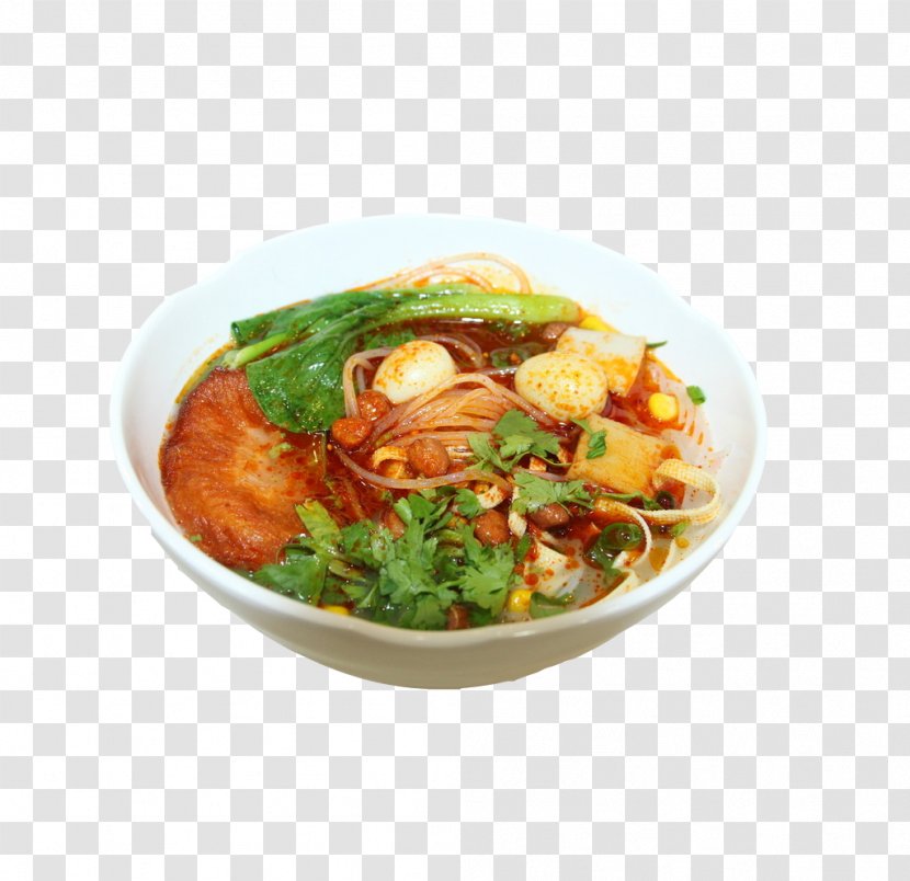Poke Food Bowl Egg Oil - Quail Eggs In Kind Spicy Rice Noodles Transparent PNG