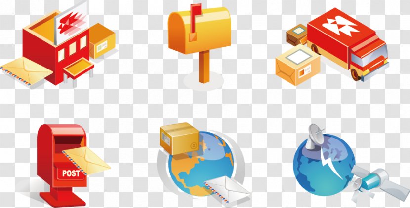 Mail Post Office Box Icon - 3d Vector Material Transparent PNG