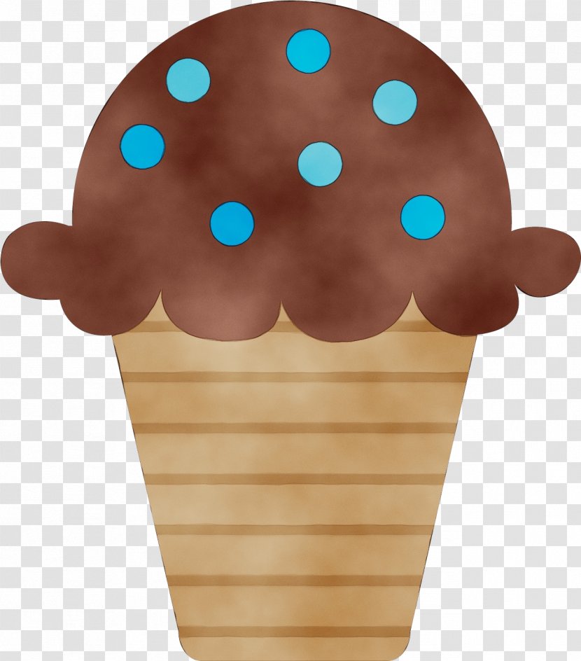 Ice Cream Cone Background - Paint - Soft Serve Creams Polka Dot Transparent PNG