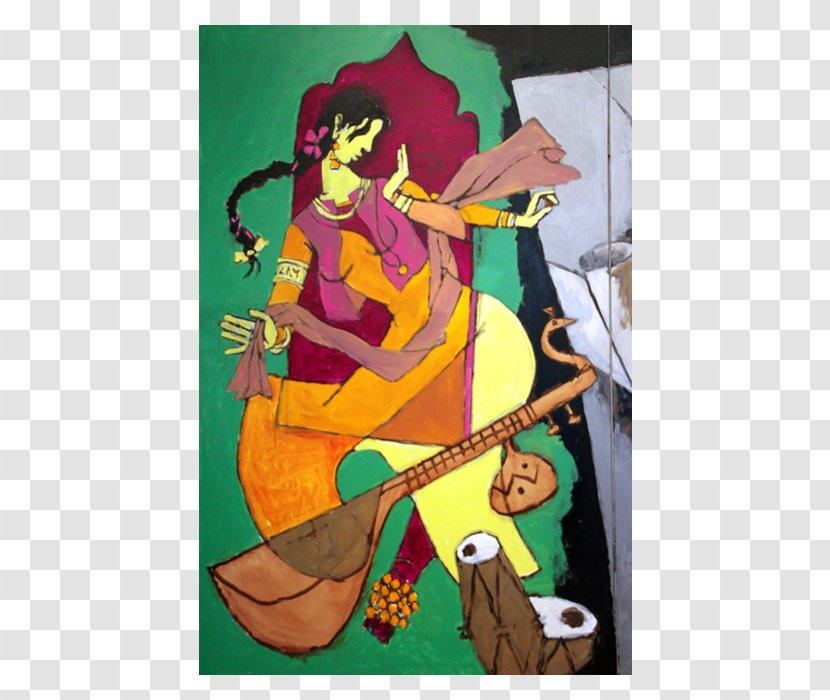 Art Institute Of Chicago Modern Indian Painting - Drawing Transparent PNG