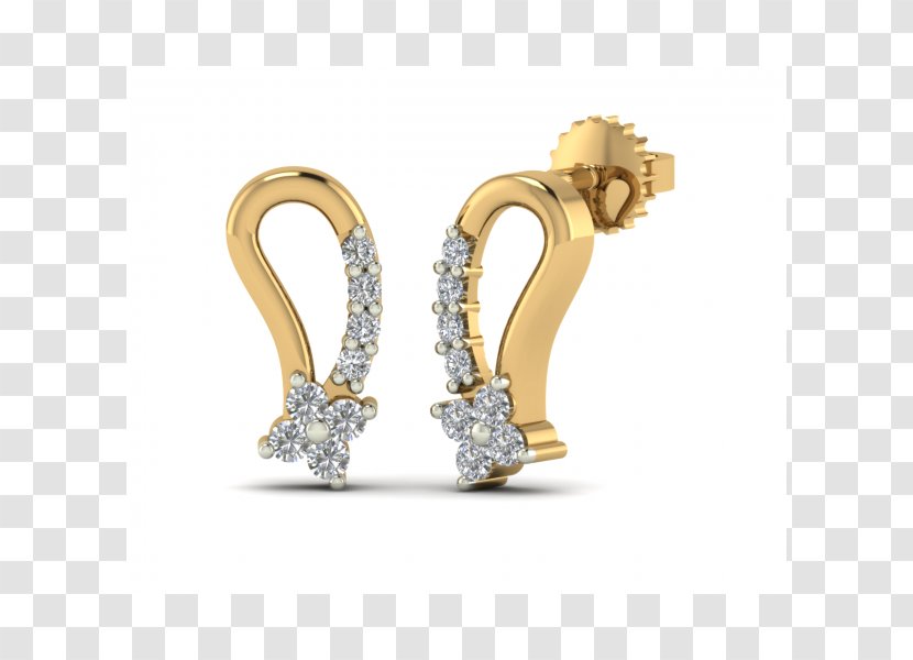 Earring Body Jewellery Gold Diamond Transparent PNG