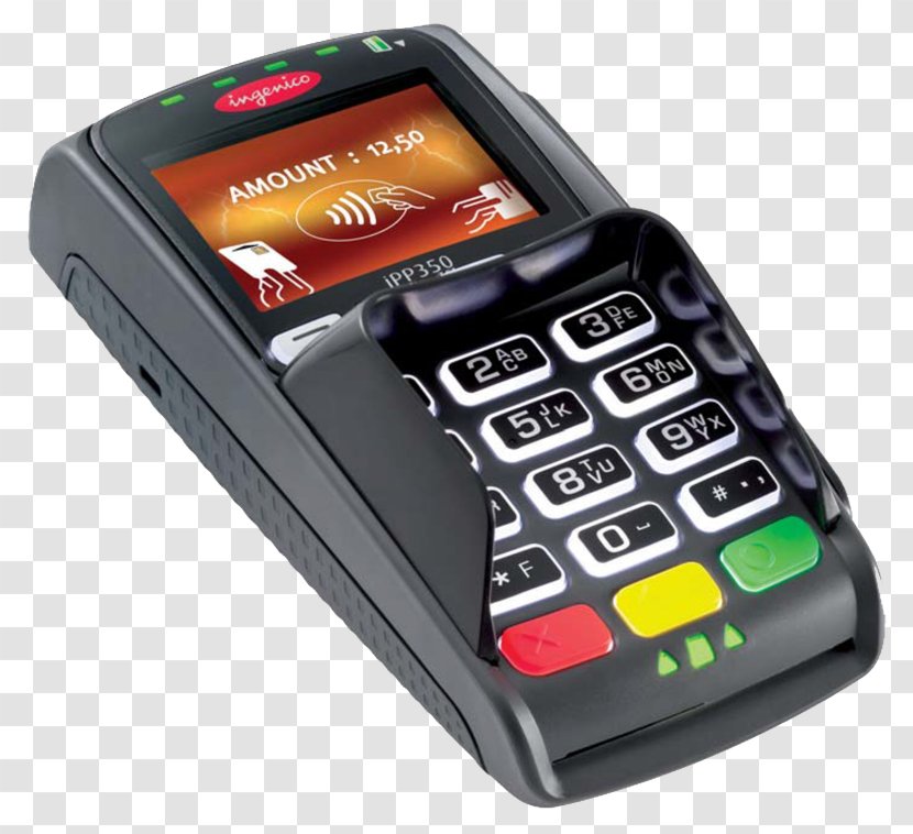 PIN Pad Payment Terminal Ingenico Point Of Sale EMV - Card Reader - Mobile Device Transparent PNG