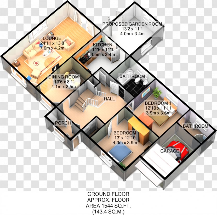 Floor Plan - Singlefamily Detached Home Transparent PNG