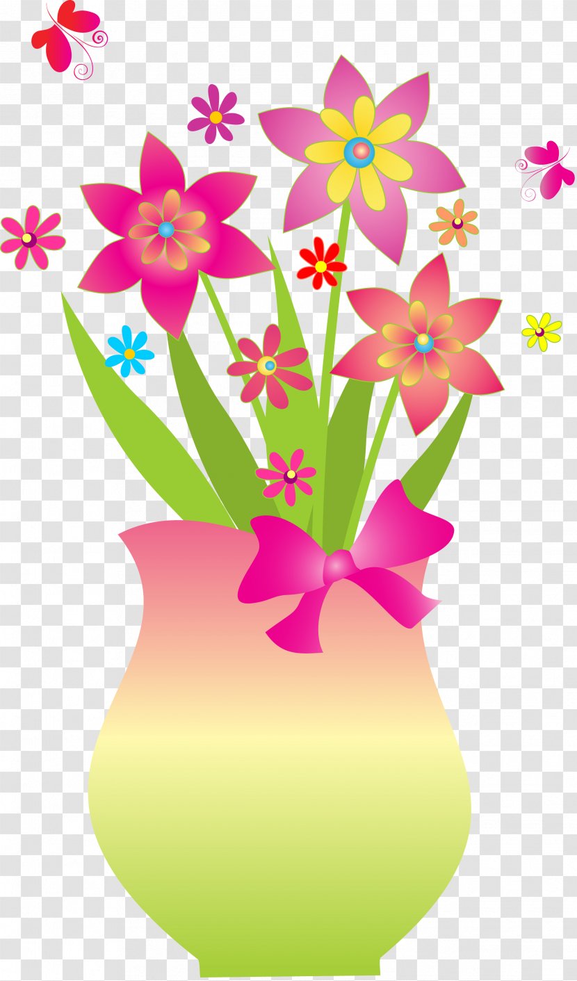 Flower Floral Design Vase Royalty-free - Petal - Vector Transparent PNG