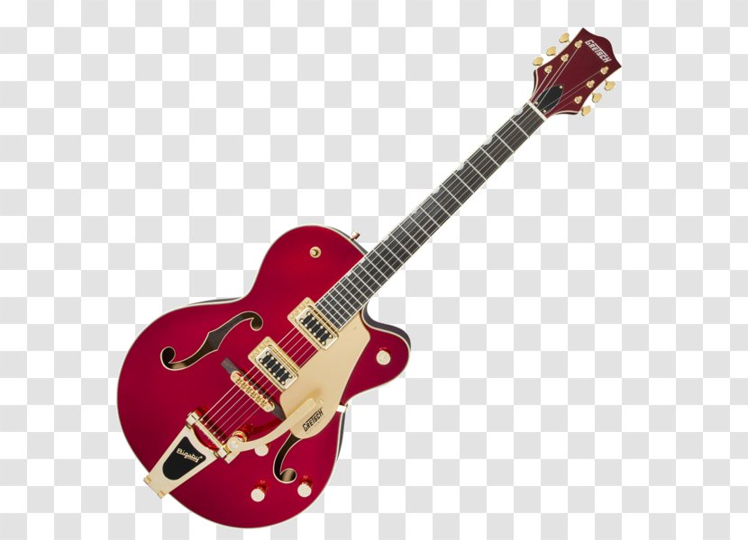 Gretsch Semi-acoustic Guitar Electric Archtop Musical Instruments - Slide Transparent PNG