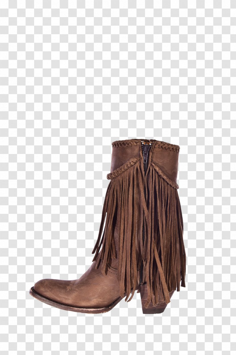 Cowboy Boot Footwear Leather Riding - Suede - Fringe Transparent PNG