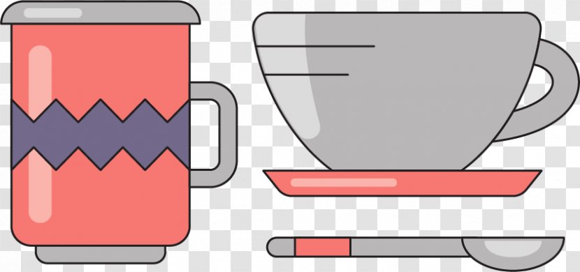 Teacup - Cup - Spoon Vector Material Transparent PNG
