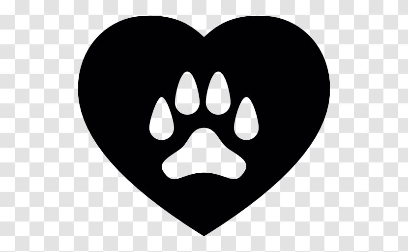 Dog Cat Paw Pet Bear - Black And White Transparent PNG