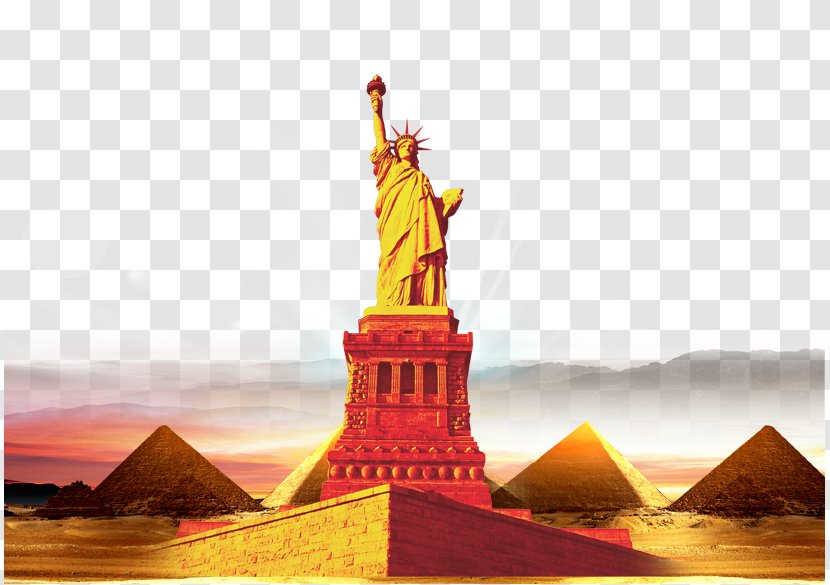 Statue Of Liberty Poster - Gratis - Corporate Image Pyramid Transparent PNG