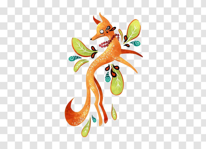 Drawing Cartoon Illustration - Digital - Fox Transparent PNG