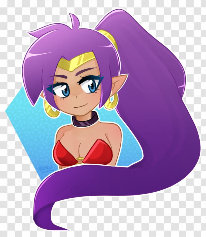 Shantae And The Pirate's Curse Shantae: Half-Genie Hero Drawing Clip Art Illustration - Frame Transparent PNG